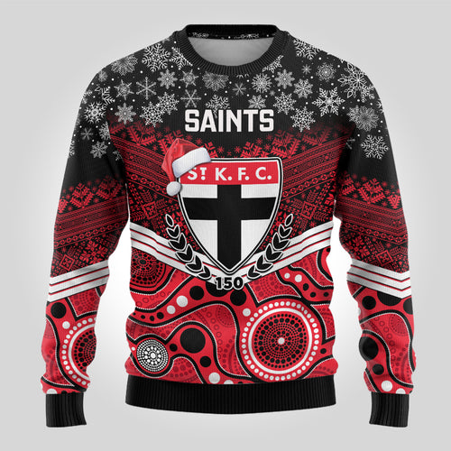 custom-st-kilda-football-christmas-ugly-christmas-sweater-merry-xmas-2023-mix-aboriginal-art