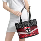 custom-st-kilda-football-christmas-leather-tote-bag-merry-xmas-2023-mix-aboriginal-art