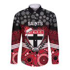 custom-st-kilda-football-christmas-long-sleeve-button-shirt-merry-xmas-2023-mix-aboriginal-art