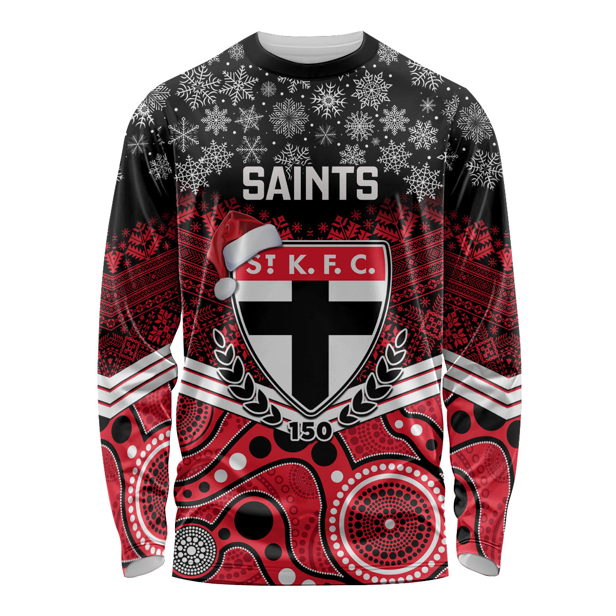 custom-st-kilda-football-christmas-long-sleeve-shirt-merry-xmas-2023-mix-aboriginal-art