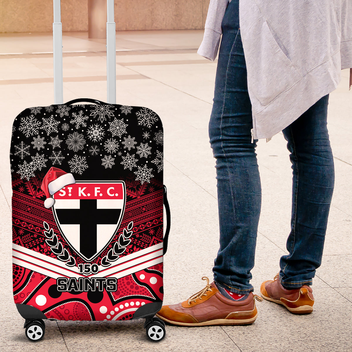 custom-st-kilda-football-christmas-luggage-cover-merry-xmas-2023-mix-aboriginal-art