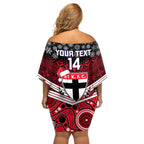 custom-st-kilda-football-christmas-off-shoulder-short-dress-merry-xmas-2023-mix-aboriginal-art