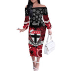 custom-st-kilda-football-christmas-off-the-shoulder-long-sleeve-dress-merry-xmas-2023-mix-aboriginal-art
