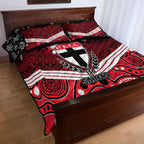 custom-st-kilda-football-christmas-quilt-bed-set-merry-xmas-2023-mix-aboriginal-art