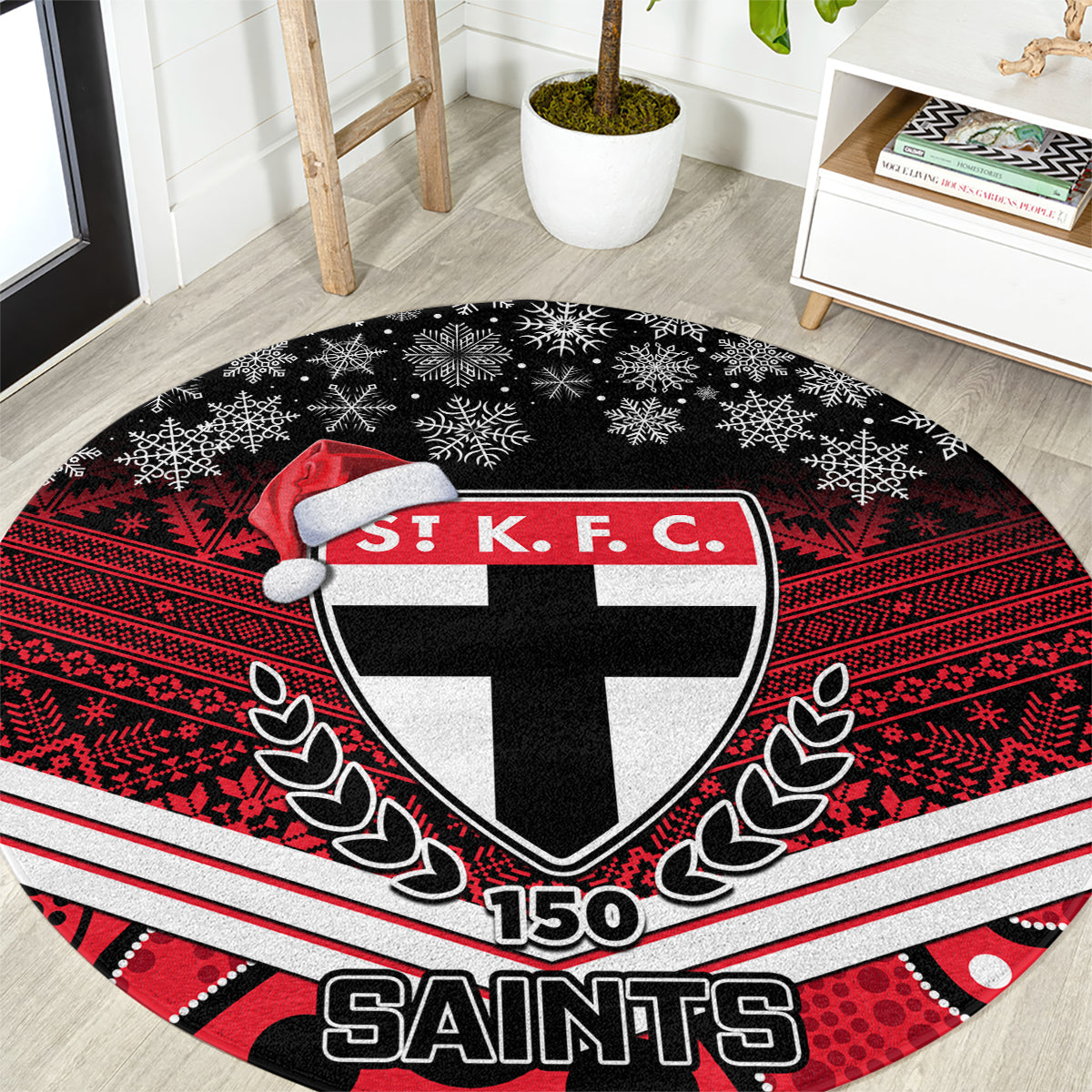 custom-st-kilda-football-christmas-round-carpet-merry-xmas-2023-mix-aboriginal-art