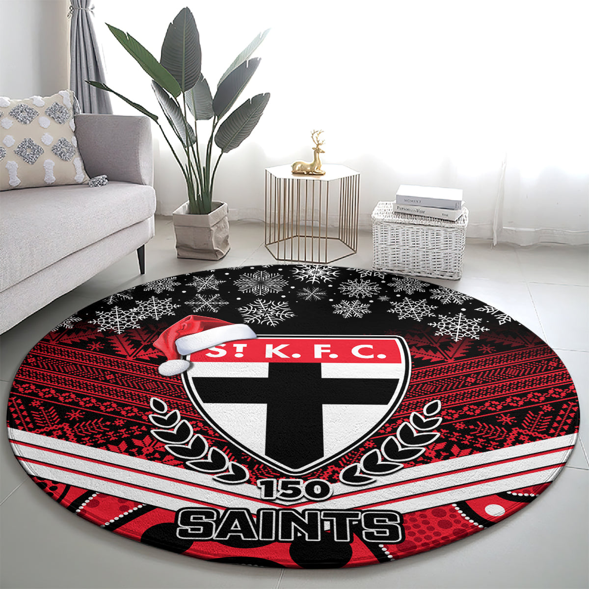 custom-st-kilda-football-christmas-round-carpet-merry-xmas-2023-mix-aboriginal-art