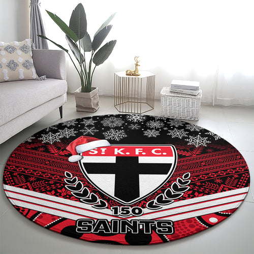 custom-st-kilda-football-christmas-round-carpet-merry-xmas-2023-mix-aboriginal-art