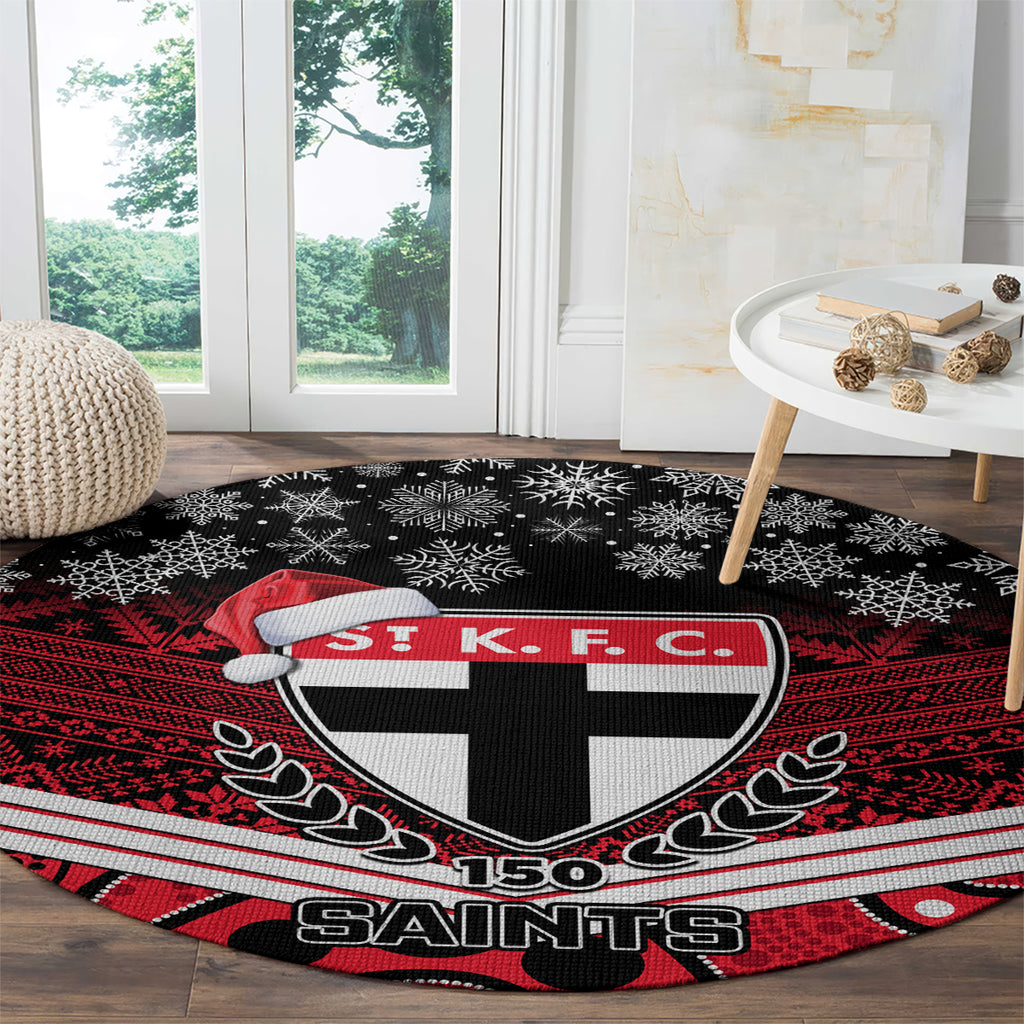custom-st-kilda-football-christmas-round-carpet-merry-xmas-2023-mix-aboriginal-art