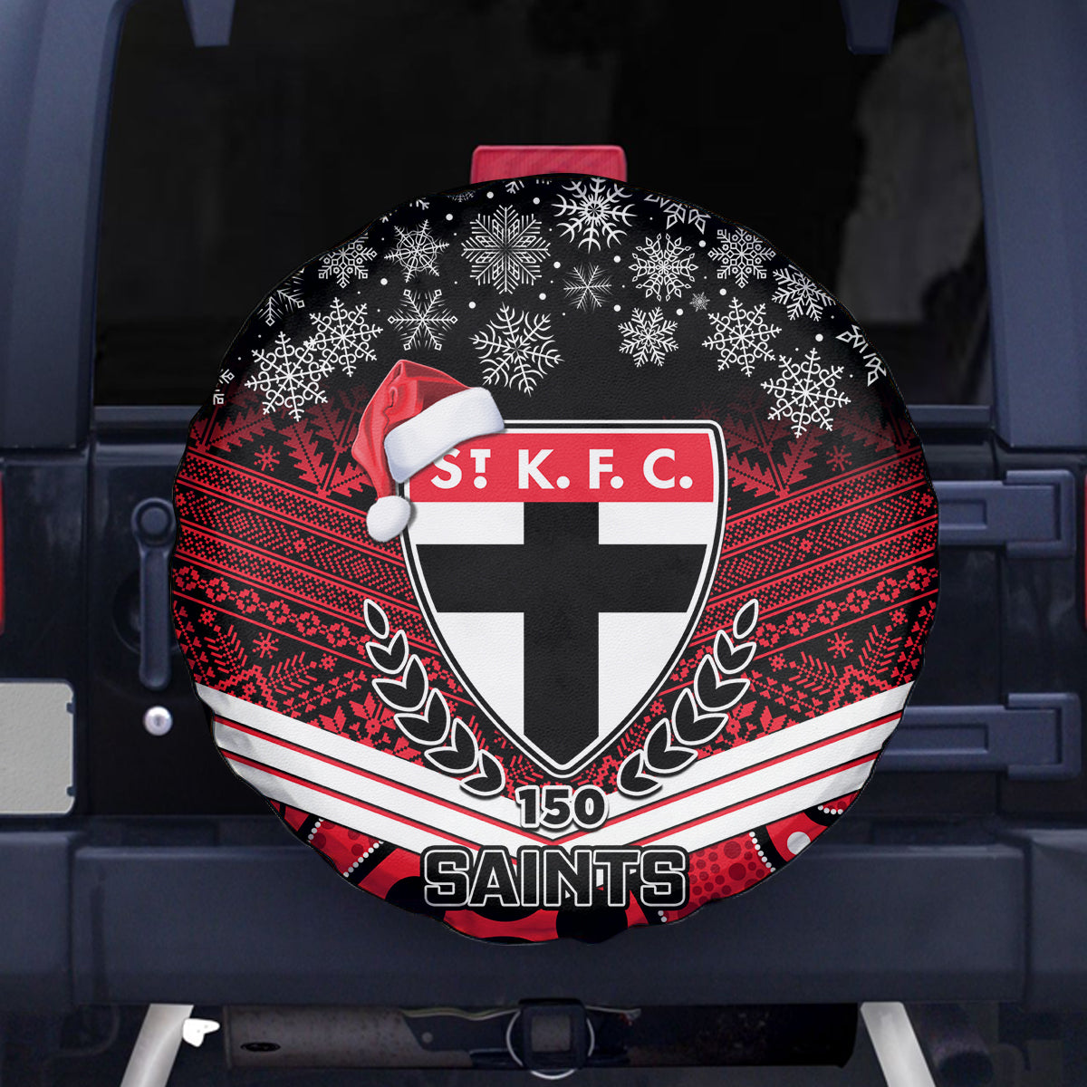 custom-st-kilda-football-christmas-spare-tire-cover-merry-xmas-2023-mix-aboriginal-art