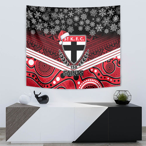 custom-st-kilda-football-christmas-tapestry-merry-xmas-2023-mix-aboriginal-art