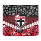 custom-st-kilda-football-christmas-tapestry-merry-xmas-2023-mix-aboriginal-art