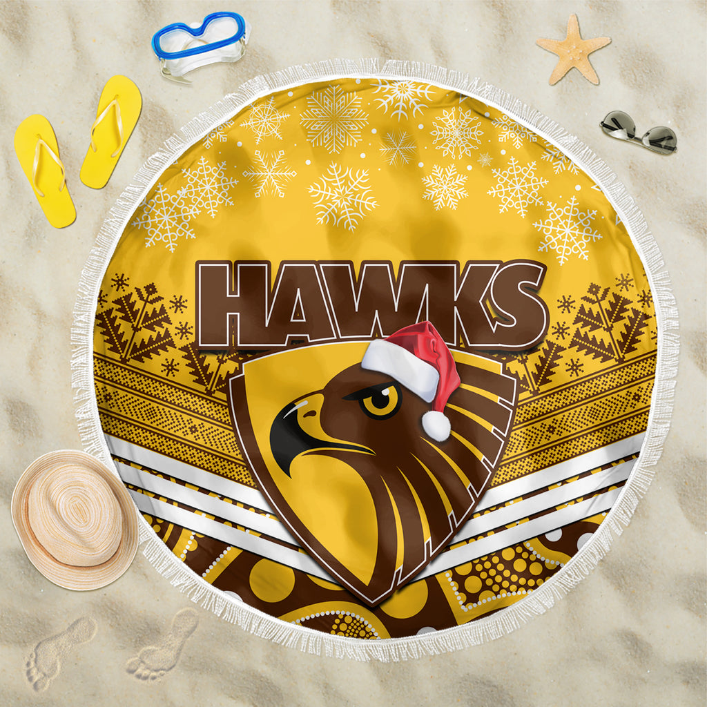 custom-hawthorn-football-christmas-beach-blanket-merry-xmas-2023-mix-aboriginal-art