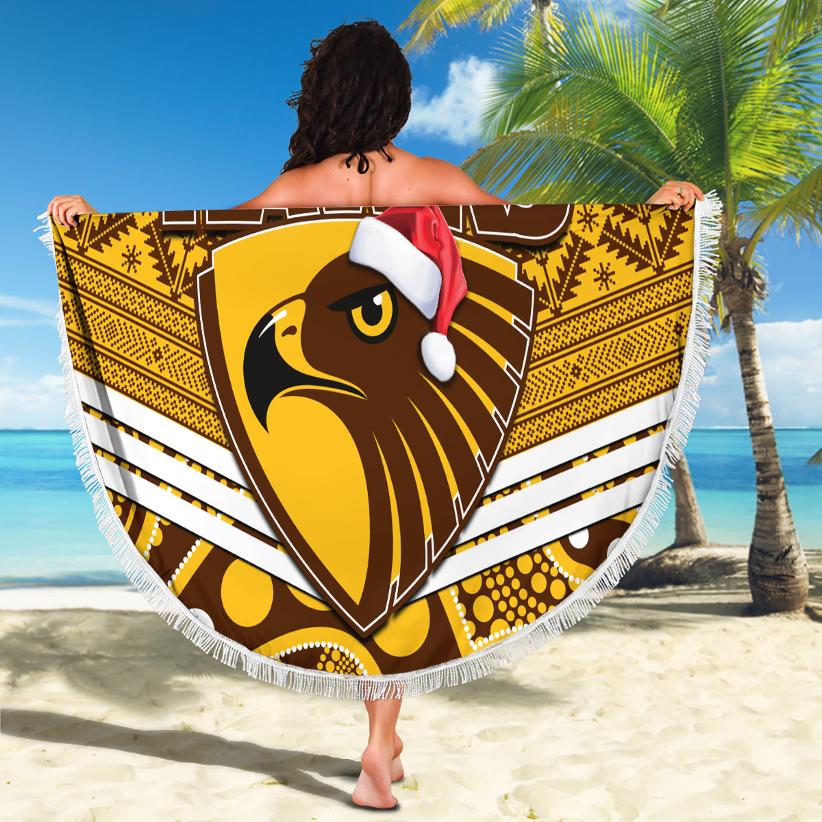 custom-hawthorn-football-christmas-beach-blanket-merry-xmas-2023-mix-aboriginal-art