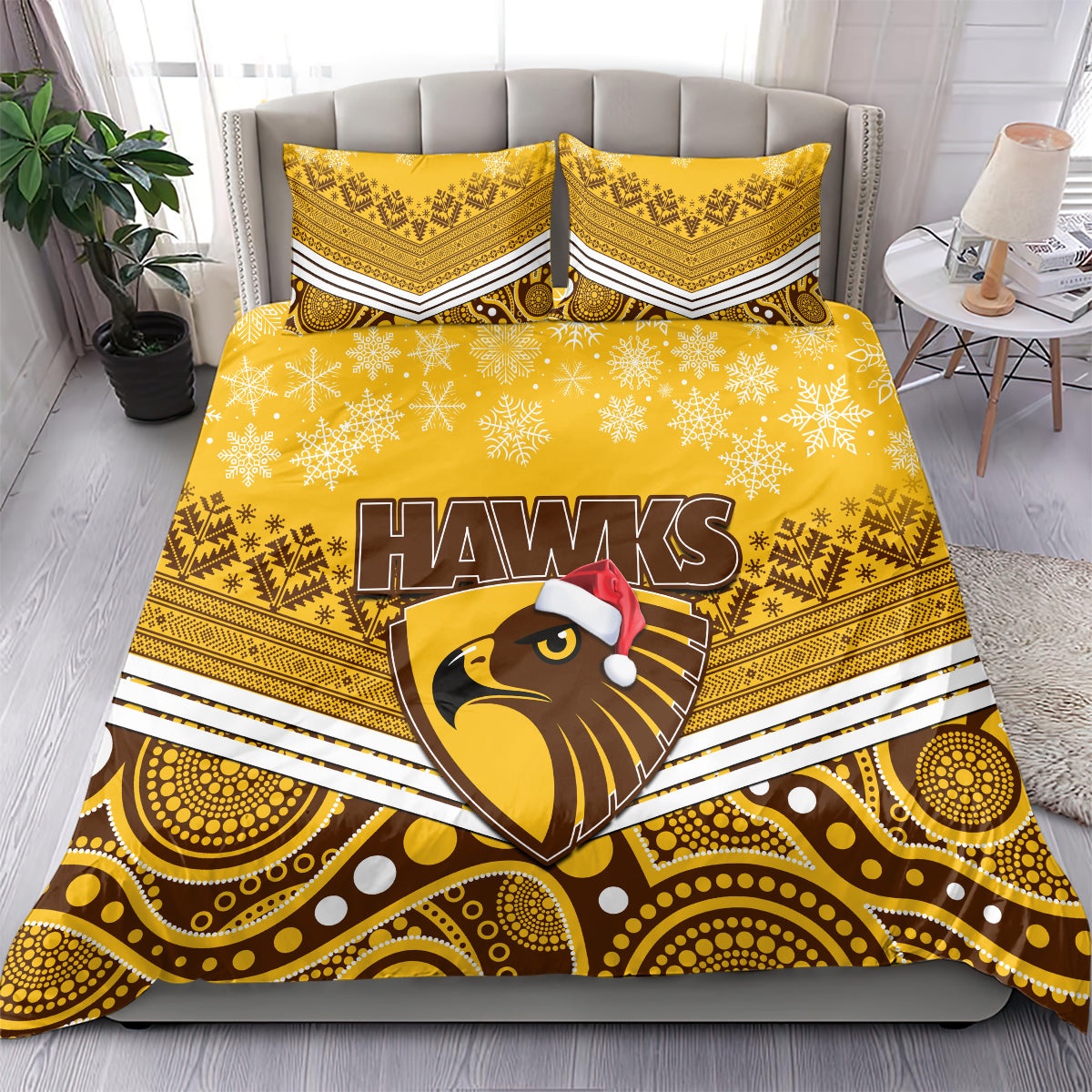 custom-hawthorn-football-christmas-bedding-set-merry-xmas-2023-mix-aboriginal-art