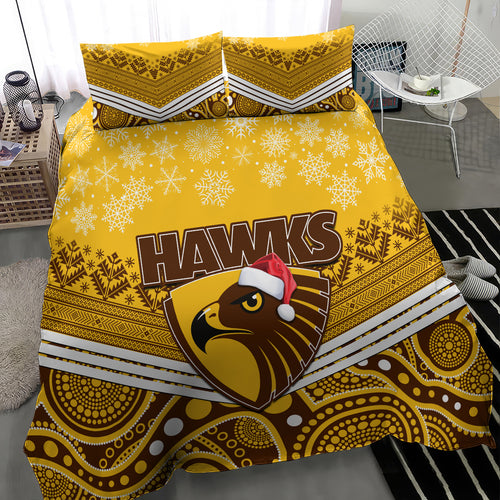 custom-hawthorn-football-christmas-bedding-set-merry-xmas-2023-mix-aboriginal-art