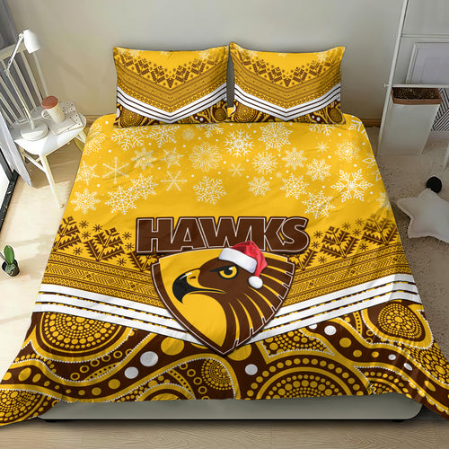 custom-hawthorn-football-christmas-bedding-set-merry-xmas-2023-mix-aboriginal-art