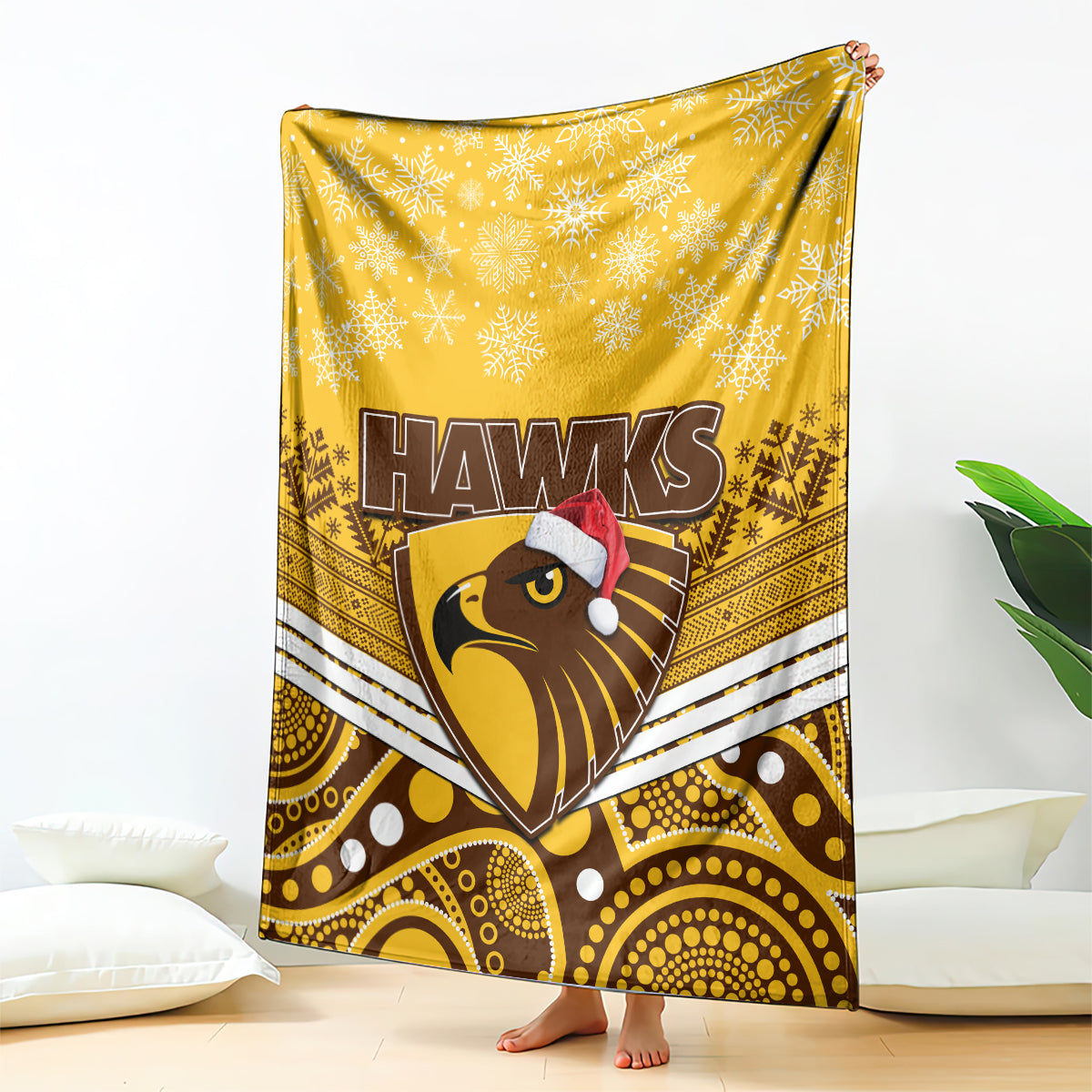 custom-hawthorn-football-christmas-blanket-merry-xmas-2023-mix-aboriginal-art