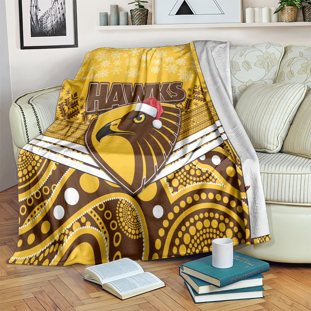 custom-hawthorn-football-christmas-blanket-merry-xmas-2023-mix-aboriginal-art