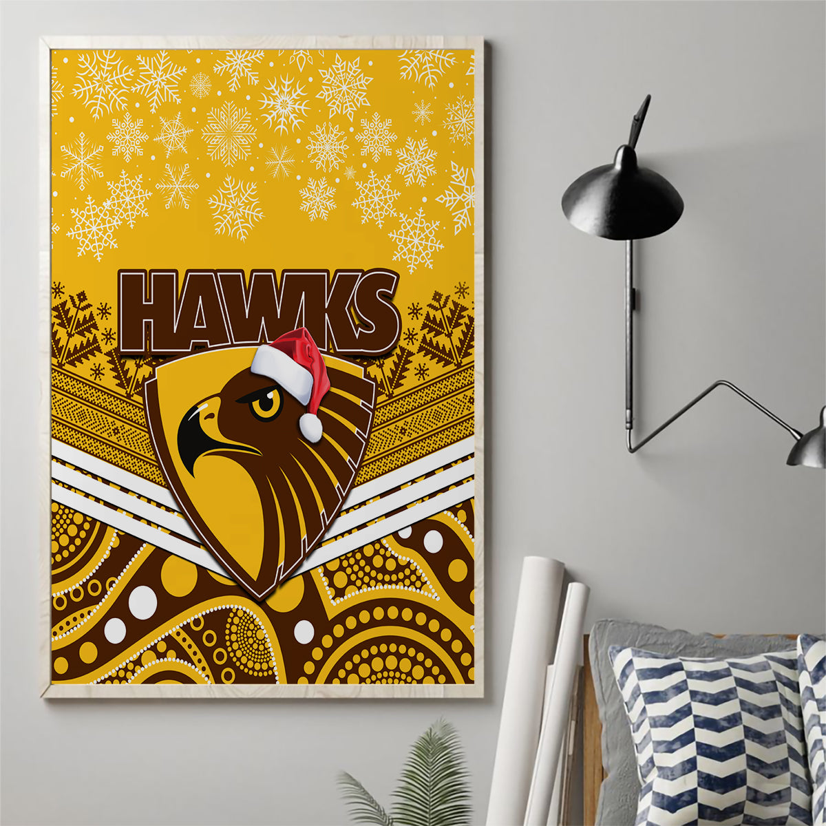 custom-hawthorn-football-christmas-canvas-wall-art-merry-xmas-2023-mix-aboriginal-art