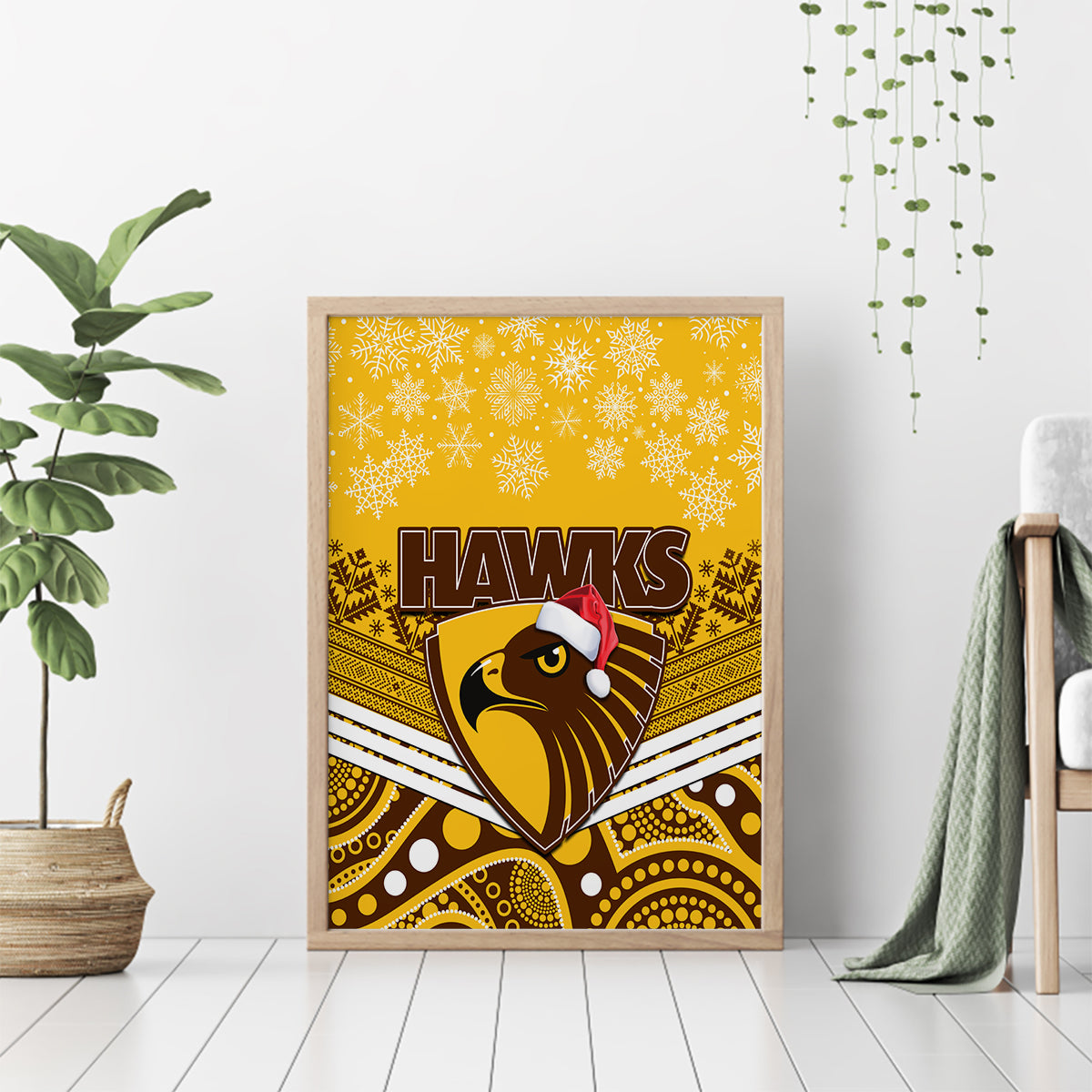 custom-hawthorn-football-christmas-canvas-wall-art-merry-xmas-2023-mix-aboriginal-art