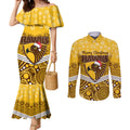 custom-hawthorn-football-christmas-couples-matching-mermaid-dress-and-long-sleeve-button-shirt-merry-xmas-2023-mix-aboriginal-art