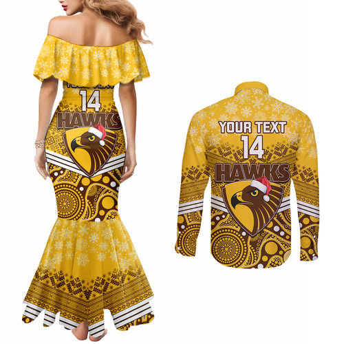 custom-hawthorn-football-christmas-couples-matching-mermaid-dress-and-long-sleeve-button-shirt-merry-xmas-2023-mix-aboriginal-art