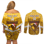 custom-hawthorn-football-christmas-couples-matching-off-shoulder-short-dress-and-long-sleeve-button-shirt-merry-xmas-2023-mix-aboriginal-art