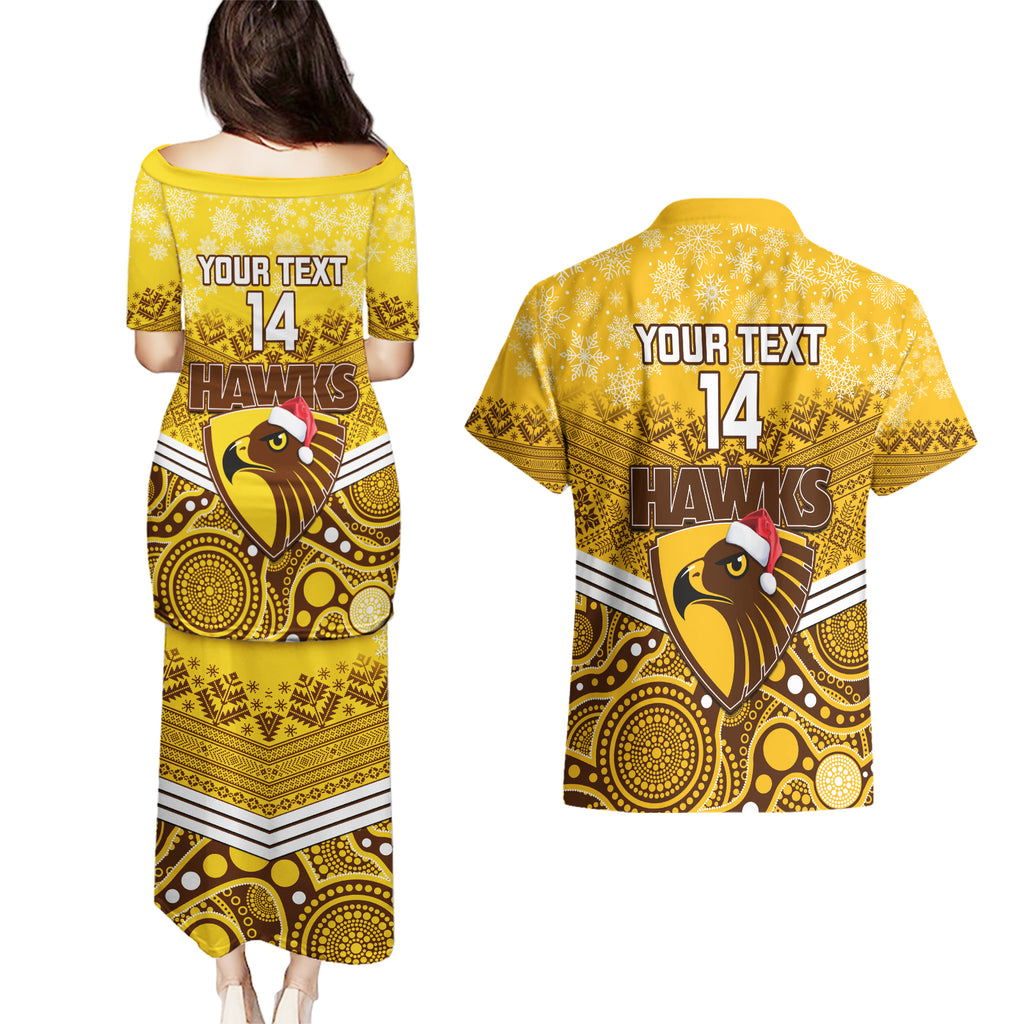 custom-hawthorn-football-christmas-couples-matching-puletasi-dress-and-hawaiian-shirt-merry-xmas-2023-mix-aboriginal-art