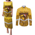 custom-hawthorn-football-christmas-couples-matching-puletasi-dress-and-long-sleeve-button-shirt-merry-xmas-2023-mix-aboriginal-art