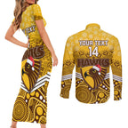 custom-hawthorn-football-christmas-couples-matching-short-sleeve-bodycon-dress-and-long-sleeve-button-shirt-merry-xmas-2023-mix-aboriginal-art