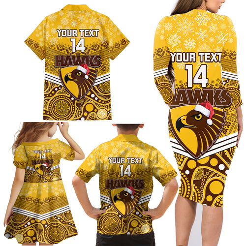 custom-hawthorn-football-christmas-family-matching-long-sleeve-bodycon-dress-and-hawaiian-shirt-merry-xmas-2023-mix-aboriginal-art