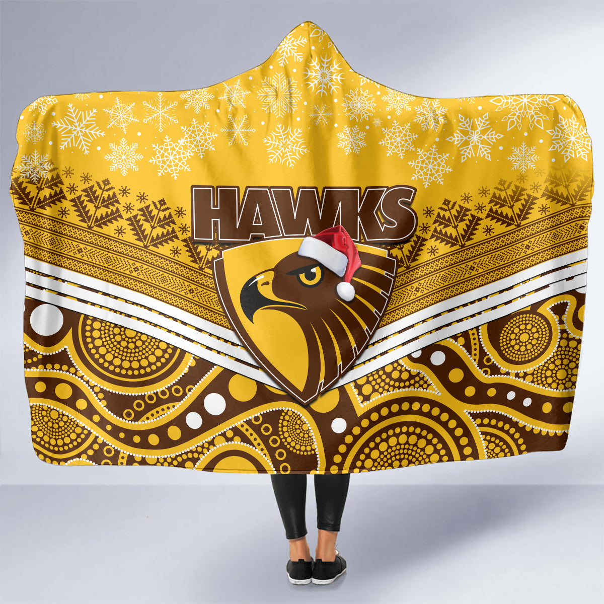 custom-hawthorn-football-christmas-hooded-blanket-merry-xmas-2023-mix-aboriginal-art