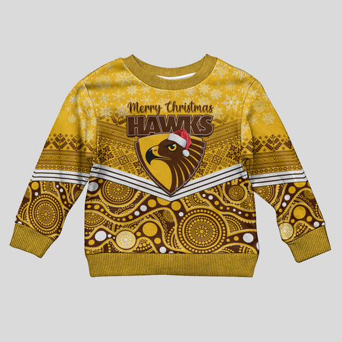custom-hawthorn-football-christmas-kid-ugly-christmas-sweater-merry-xmas-2023-mix-aboriginal-art