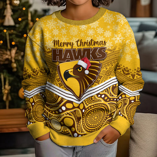 custom-hawthorn-football-christmas-kid-ugly-christmas-sweater-merry-xmas-2023-mix-aboriginal-art
