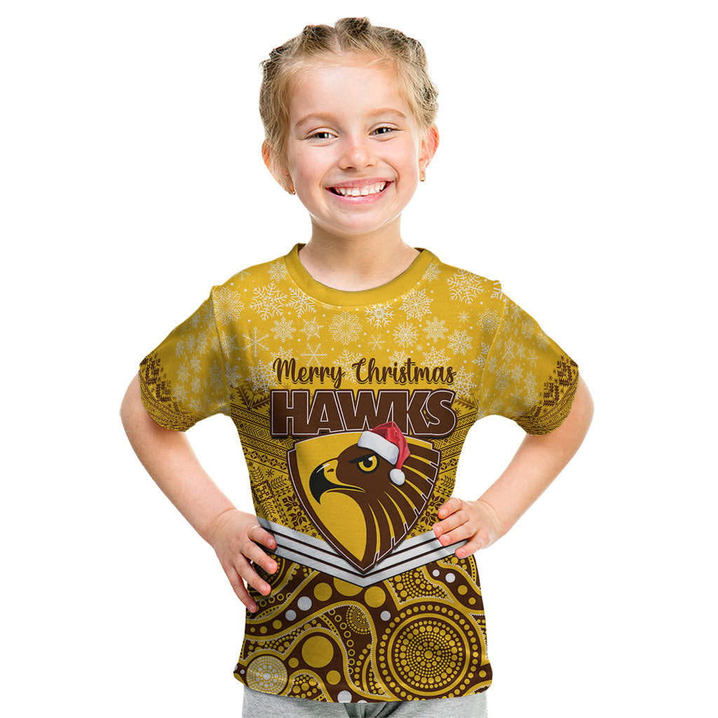 custom-hawthorn-football-christmas-kid-t-shirt-merry-xmas-2023-mix-aboriginal-art