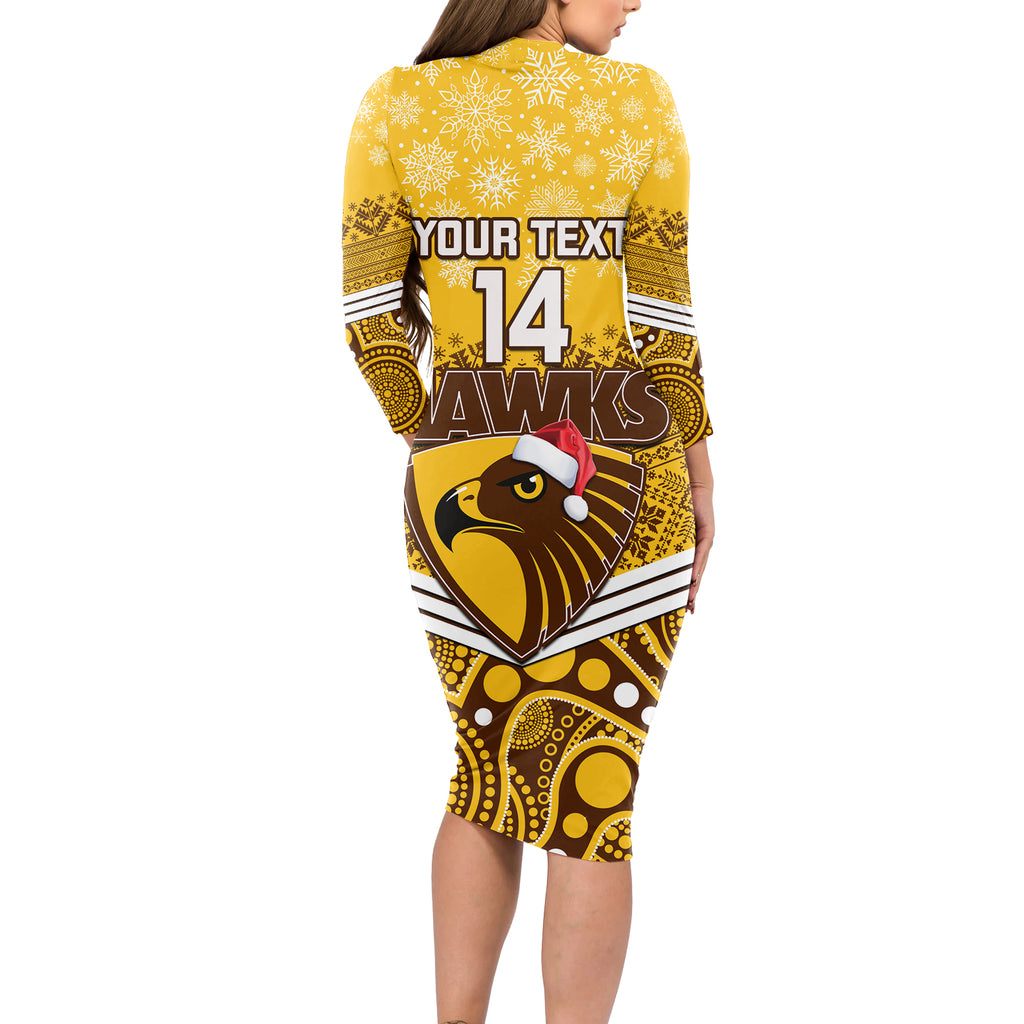 custom-hawthorn-football-christmas-long-sleeve-bodycon-dress-merry-xmas-2023-mix-aboriginal-art