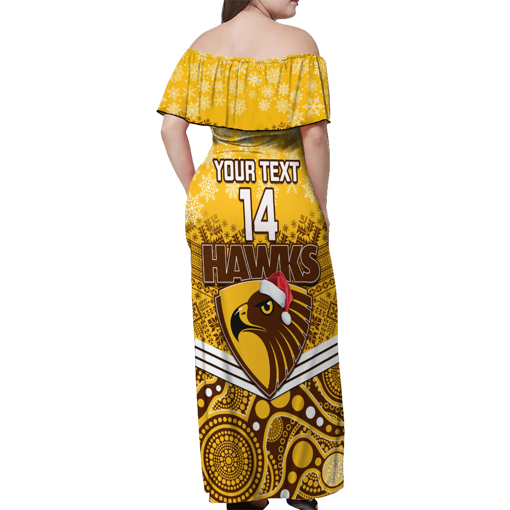 custom-hawthorn-football-christmas-off-shoulder-maxi-dress-merry-xmas-2023-mix-aboriginal-art