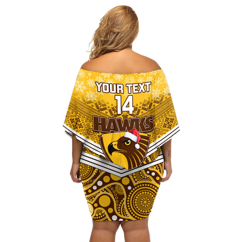 custom-hawthorn-football-christmas-off-shoulder-short-dress-merry-xmas-2023-mix-aboriginal-art