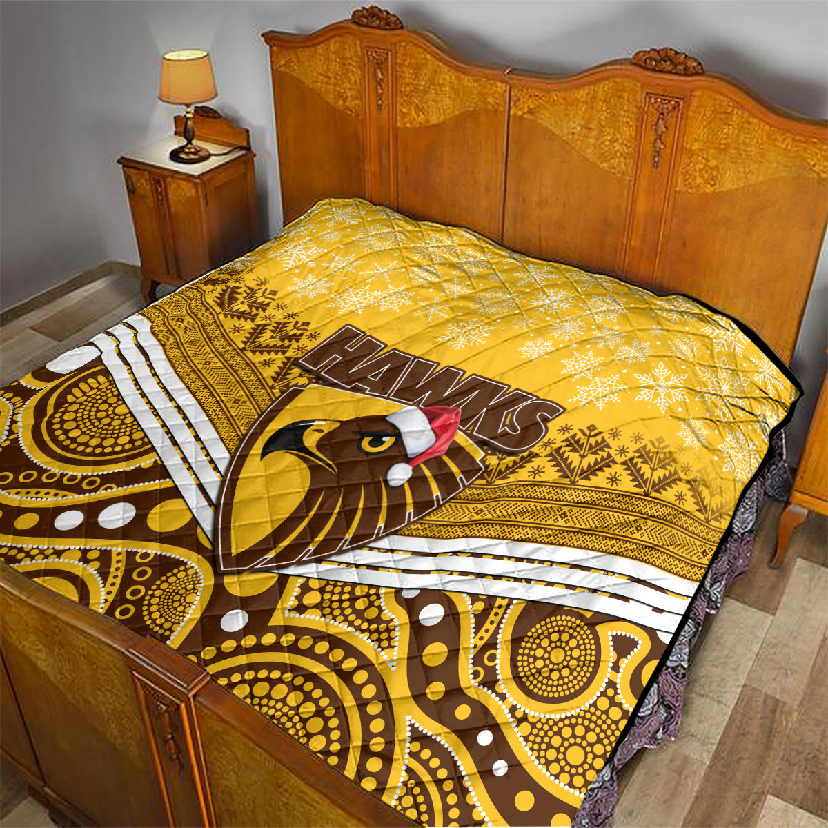 custom-hawthorn-football-christmas-quilt-merry-xmas-2023-mix-aboriginal-art