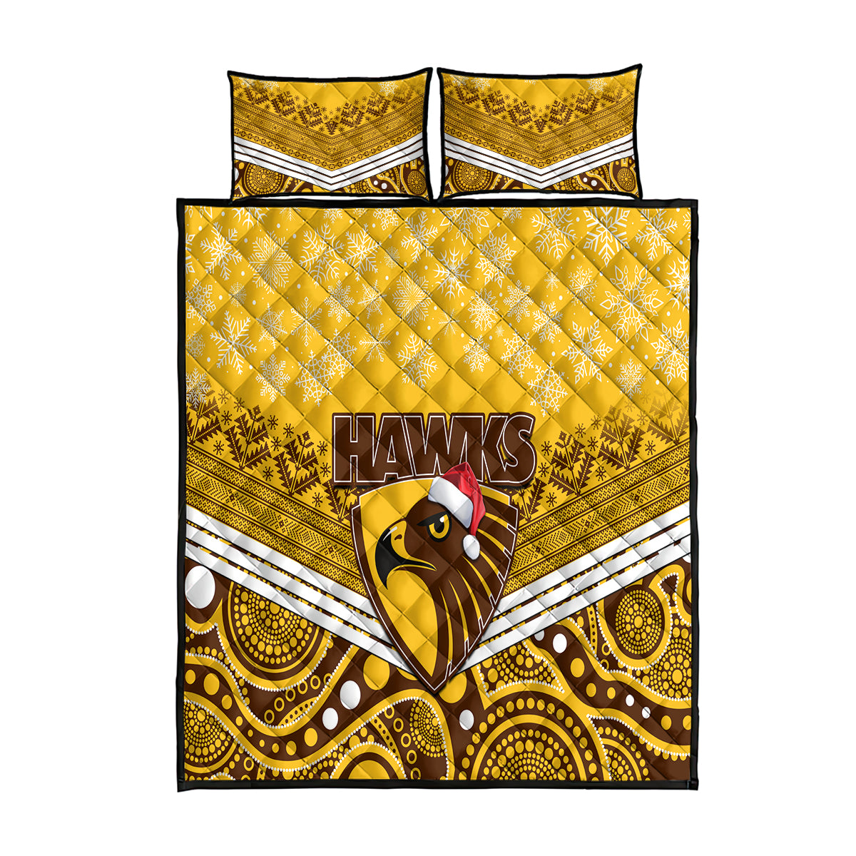 custom-hawthorn-football-christmas-quilt-bed-set-merry-xmas-2023-mix-aboriginal-art