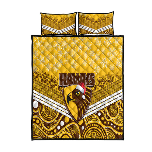 custom-hawthorn-football-christmas-quilt-bed-set-merry-xmas-2023-mix-aboriginal-art