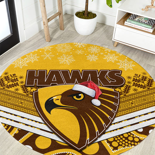 custom-hawthorn-football-christmas-round-carpet-merry-xmas-2023-mix-aboriginal-art