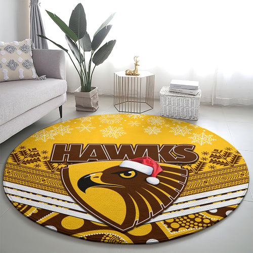 custom-hawthorn-football-christmas-round-carpet-merry-xmas-2023-mix-aboriginal-art