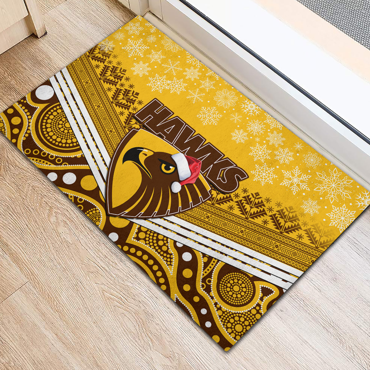 custom-hawthorn-football-christmas-rubber-doormat-merry-xmas-2023-mix-aboriginal-art