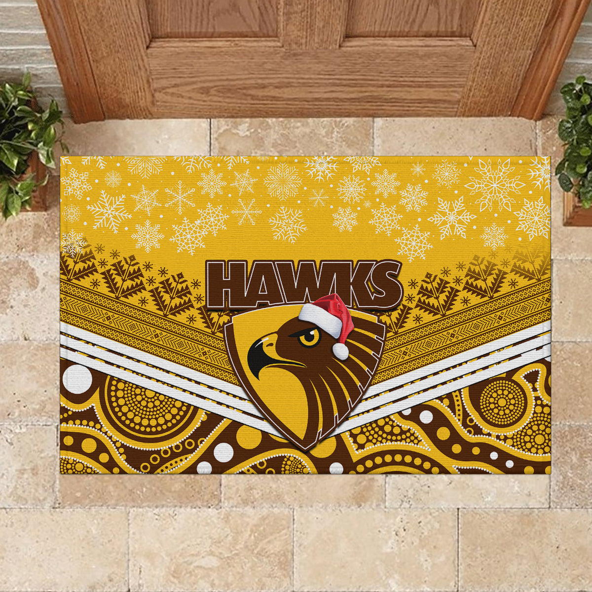 custom-hawthorn-football-christmas-rubber-doormat-merry-xmas-2023-mix-aboriginal-art