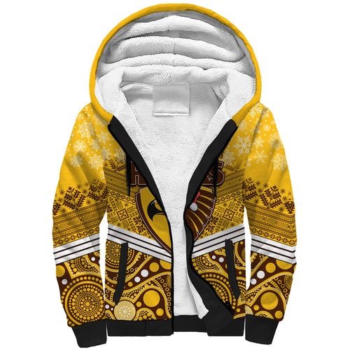 custom-hawthorn-football-christmas-sherpa-hoodie-merry-xmas-2023-mix-aboriginal-art