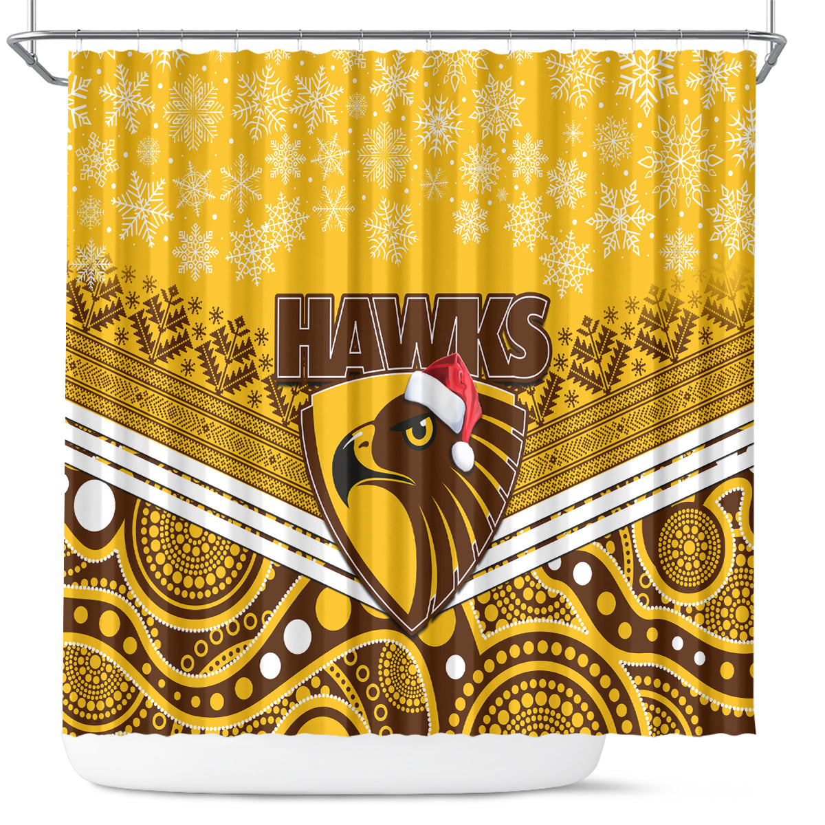 custom-hawthorn-football-christmas-shower-curtain-merry-xmas-2023-mix-aboriginal-art