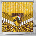 custom-hawthorn-football-christmas-shower-curtain-merry-xmas-2023-mix-aboriginal-art