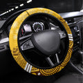 Hawthorn Football Christmas Steering Wheel Cover Merry Xmas 2023 Mix Aboriginal Art