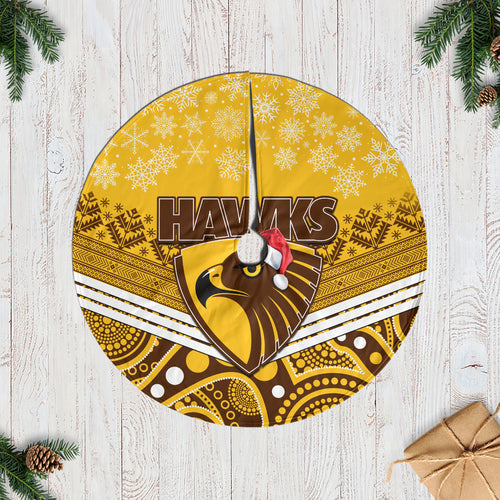 hawthorn-football-christmas-tree-skirt-merry-xmas-2023-mix-aboriginal-art